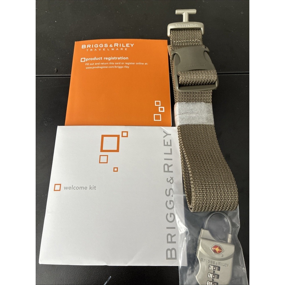 Briggs & Riley Baseline Smartlink Strap And Lock Olive (NEW)